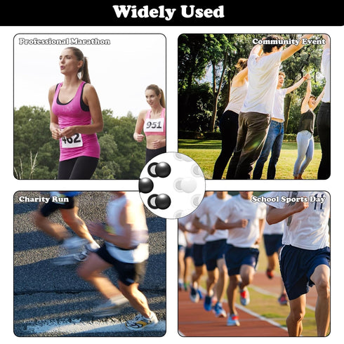 CANIPHA 10Pcs Marathon Running Bib Clips Magnets for Runners Race Number Bib Clips Buckles Fixing Fastener, Running