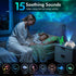 Rossetta Dual Lens Galaxy Projector, Star Projector for Bedroom with White Noise & Bluetooth Speaker, Remote, Timer
