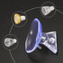 MECCANIXITY Bulb Changers, 35mm Dia. PVC Suction Cup Tools for GU10 MR16 Bulbs, 6 Pack (4 Black, 2 Clear)
