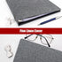 Vienrose 2 Pack 1 Inch Round Ring Binder with Linen Cover, Durable Binder Holds 8.5" x 11" Paper for School & Office