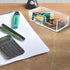 Sticky Note Holder, 2in1 Clear Acrylic Memo Holder for Desk Organization, Post Pop Note Dispenser for 3x3 Note Pad
