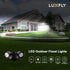 16W 1900LM, IP65 (1 Pack) LED Flood Lights Outdoor, Waterproof Dusk to Dawn Dual Head Security Lights, Exterior Wall