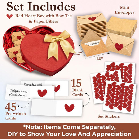 60 STOFINITY Mini Love Notes For Him Her - Cute Couple Gifts For Boyfriend Birthday Gift Ideas, Gifts For Girlfriend