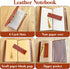 Thank You Gift for Women Men, Vintage Embossed Writing Leather Journal Notebook with Bookmark, Gifts for Teacher Boss