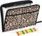 Leopard Cheetah Print Expanding File Folder, 13 Pockets Accordion Organizer, Sticky Labels, Zipper, A4 Document