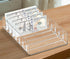 XUWAIDSGN Large Acrylic Cash Organizer - 8 Section Clear Money Budget Tray, Plastic Divider Bill Storage Holder (Clear)