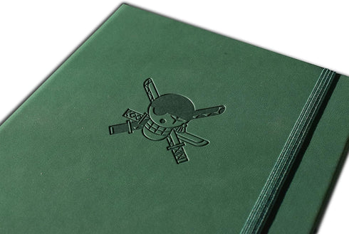 One Piece Anime - Zoro | Vegan Leather A5 Hardcover Journal | FREE STICKER PACK | 7mm Dot Grid Pages | 120GSM Silk Cream Paper
