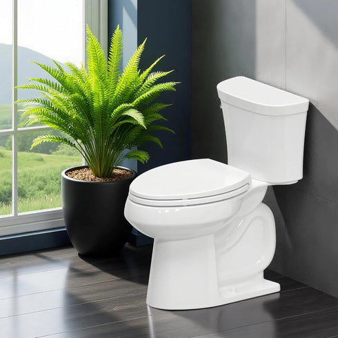 Plus Toilet Seat Elongated, Soft Close Toilet Seat, No-Slam, Magnetic Quick-Release Easy Clean, Easy Installation