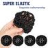 Gtziqa 8 Pcs Bun Cover for Hair, Crochet Ballet Hair Net, Invisible Elastic Knit Thicker Hairnets Hairs Donut Bun