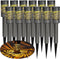 Dazzle Bright Solar Pathway Lights Outdoor, 12 Pack LED Warm White Waterproof