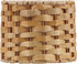 Aspen Creative 50501-2, 5" 5" 4" Set 2 Drum Clip-On Chandelier Lamp Shade, Natural Banana Leaf, Top x Bottom x Slant