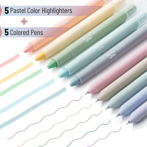 Mr. Pen Bible Highlighters and Pens, 10 Pack Gel Highlighters for Bible Journaling Kit