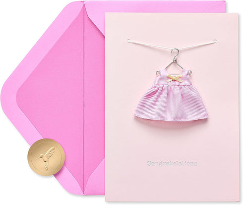 Papyrus New Baby Girl Card, Warm Welcome
