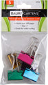 Baumgartens Medium Binder Clips, 1", 5/Pkg, Assorted Colors