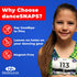 DanceSNAPS Bib Clips - Safety Lock Fasteners - Secures Dance Competition & Dance Conventions Event Numbers