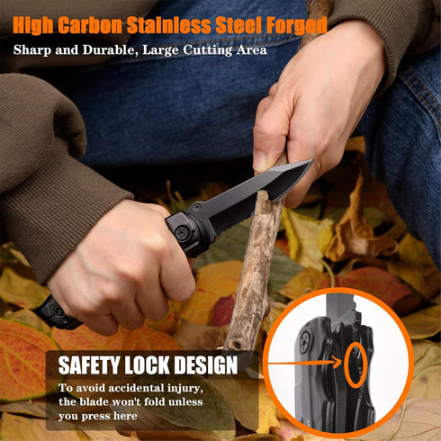 Multitool Pocket Knife Gifts for Him, Gifts for Men Husband Boyfriend, Stocking Stuffers, Cool Gadgets for Camping