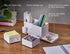 Bostitch Office Konnect Desk Organizer and Charging Station, 2 USB Ports, 4-Piece Design for Phones and Tablets