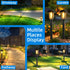 Outdoor,12 Pack ILANCK Solar Pathway Lights Solar Lights Outdoor Waterproof, Warm White Auto On/Off LED Solar Powered