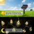 ShineU 30 20 Bulbs, 8 Feet LED Outdoor String Lights with Warm White Edison Shatterproof Solar-Powered Modes Hemp Rope