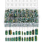 460Pcs 24Value Capacitor Assortment Box Kit, 6.3V-50V DIP 1uF-1500uF High Frequency Aluminum Electrolytic Capacitors