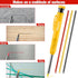 Hiboom 3 Pack Solid Carpenter Pencil with Cap and 21 Pcs Refills, Deep Hole Mechanical Pencil Marker for Woodworking