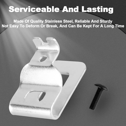 Stainless Steel Belt Clips for Dewalt - 10PCS Drill Tool Clips Hook Kit with Screws for Dewalt N268241, Compatible with 20V Power Tools Including DCD980, DCD985, DCD980L2, DCD985L2