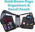 Case-it The Dual 2-in-1 Zipper Binder, 1.5 Inch D-Rings, Includes Pencil Pouch, Multiple Pockets, Spearmint Dual-101