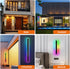1PC 12In IP66 (1Pack) ASLONG LED RGBW Wall Light with APP Control, Waterproof Smart RGB LED Wall Mount Lighting