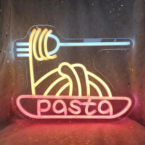 Pasta Neon Sign Italian Pasta Decor Italian Pasta Restaurant Decorations Food Neon