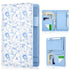 Glenmal Floral Server Book for Waitress, 7.9" x 4.7" Blue Flower Waitress