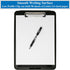 Think2Master Black Plastic Storage Clipboard, 25% Heavier & Sturdier, Storage Compartment Holds 150 Letter Sized Paper