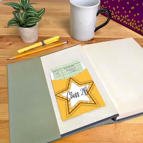 Teacher Created Resources Multi-Pack Marquee Library Pockets
