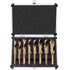 Reduced Shank Drill Bit Set, 8Pcs High-Speed Steel, 1/2” Deming Large Drill Bit Set for Home DIY, General Building,