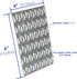 20 Pack 6x4 inch Pronged Truss Plates with 8mm Nail Teeth, Galvanized Steel Flat Mending Plates for Timber Roofing