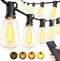 Outdoor String Led Patio Lights - 50Ft 15M Outside Waterproof Light With