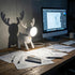 ANJOGIFT Dimmable LED Kids Night Light Cute Reindeer Elk Lamp-USB Rechargeable, Color Temperature and Brightness