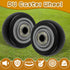 Wensdr 8 3 Inch 3" 1.25" 3/8" Pcs Push Cart PU Shelf Replacement & Cargo Elevator Front Casters, Replacement Casters