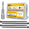 Mywish 50Pcs #14 x 6 Inch Heavy Duty Wood Screws Assortment Kit, Black Timber Screws with Hex Socket Included