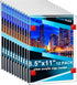 AMZKONIG 12 Pack Acrylic Sign Holder 8.5 x 11, Clear Plastic Wall Sign