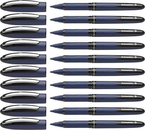 Schneider One Business Rollerball Pen, 0.6 mm Ultra-Smooth Tip, Box of 10