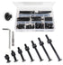 binifiMux M6 Crib Screws Hardware Kit, Black Flat Furniture Connector Bolt with Barrel