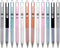 Medium Point 1mm Black Ink Work Pen, Super Soft Grip, Retractable Office Pens for Men Women (Black, 12)