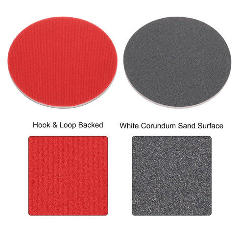 20pcs 240 6 Inch uxcell Grit Sanding Sponge Hook and Loop Sponge Sanding Disc for Orbital Sander, Wet/Dry Use Sponge