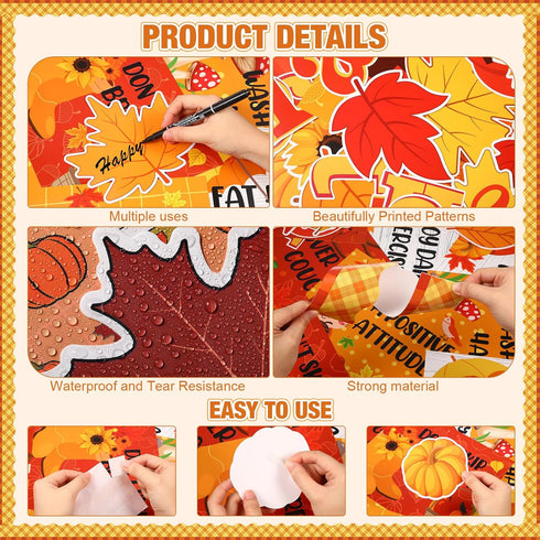 Fall Healthy Habits Bulletin Board Decorations Set - Autumn Classroom Decor for Thanksgiving