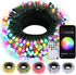 echosari Smart String Lights, 100 LED 33Ft RGB Fairy Lights with Remote & App Control, Music Sync for Christmas Trees