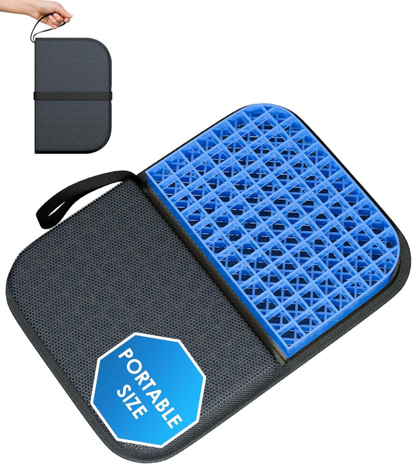 WISIMMALL Gel Seat Cushion, Portable Travel Cushion for Long Sitting, Thick &