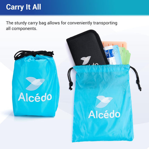 Alcedo Suture Practice Kit for Medical Students | Complete 32 Piece Kit with Durable Suturing Pad and Tools