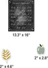 Carson Dellosa 39-Piece Farmhouse Cursive Alphabet and Number Line Bulletin Board Set for Classroom Decor
