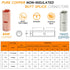 132 PCS 12 to 4 AWG Non-Insulated Butt Connectors Kit, 66 PCS Uninsulated Butt Terminals & Heat Shrink