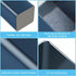 Square Metal Pen Holder, Desktop Pencil Cup for Stationery Organization, Office Desktop Accessories (Blue)